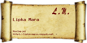 Lipka Mara névjegykártya